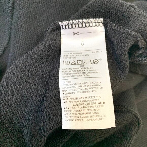 Old‎ Navy black long sleeve cocoon style open front cardigan sweater - Large - Picture 6 of 8